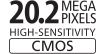 20.2 Mega Pixels High-Sensitivity CMOS