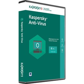 Kaspersky AntiVirüs Türkçe 4 Kullanıcı 1 Yıl