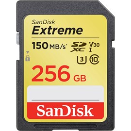 SanDisk SDSDXV5-256G-GNCIN Extreme SD 256GB SDXC UHS-I U3 V30 150MB Bellek Kartı