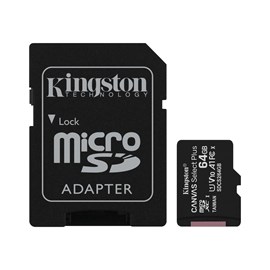 Kingston Canvas Plus 64GB SDCS2/64GB Class 10 100MB/s Okuma Hızlı MicroSD Hafıza Kartı
