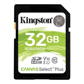 Kingston Canvas Select Plus SDS2/32GB 32 GB SDXC Class 10 UHS-I Hafıza Kartı