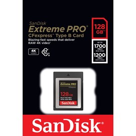 SanDisk SDCFE-128G-GN4IN Extreme PRO 128GB CFexpress Kart Type B 1700/1200MB/s
