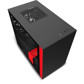 NZXT H210i CA-H210I-BR USB 3.1 Temperli Cam Mat Siyah/Kırmızı Mini-ITX Mini-Tower Kasa