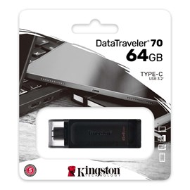 Kingston DataTraveler DT70 DT70/64 64GB USB 3.2 Gen 1 Flash Bellek