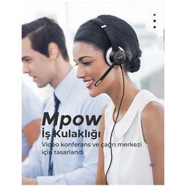 Mpow HC6 270 Derece Dönen Mikrofonlu Kulaklık 3.5mm/USB Bağlantı