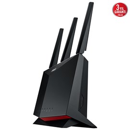 Asus RT-AX86S WIFI6 DualBand-Gaming-Ai Mesh-AiProtection-Torrent-Bulut-DLNA-4G-VPN-Router-Access Point
