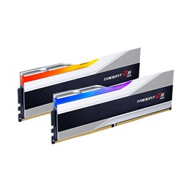 GSKILL F5-6000U3636E16GX2-TZ5RS Trident Z5 RGB Silver DDR5-6000Mhz CL36 32GB (2X16GB) DUAL (36-36-36-76) 1.3V