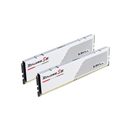 GSKILL F5-5600U3636C16GX2-RS5W Ripjaws S5 Beyaz DDR5-5600Mhz CL36 32GB (2X16GB) DUAL (36-36-36-76) 1.2V