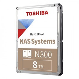 Toshiba N300  3.5 8 TB 7200 RPM SATA 3 NAS HDD HDWG480UZSVA