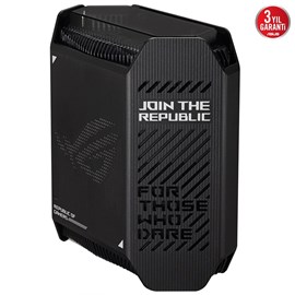 ASUS ROG Rapture GT6 Gaming Mesh Sistemi AX10000 WiFi6 Tri-Band (Siyah, İkili Paket)