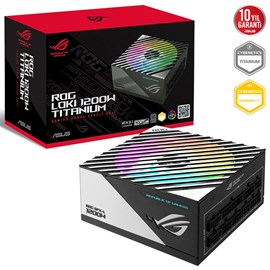 ASUS ROG LOKI SFX-L 1200W TITANIUM MODÜLER ATX 3.1 UYUMLU ARGB FAN PCIe 5.0 10 YIL GARANTI