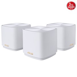 ASUS ZenWiFi XD4 Plus AX1800 WiFi6 Dual-Band Kablosuz Mesh Sistemi (Beyaz, Üçlü Paket)