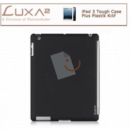 LUXA2 LX-LHA0063 iPad 3 Tough Case Plus Plastik Kılıf - Siyah