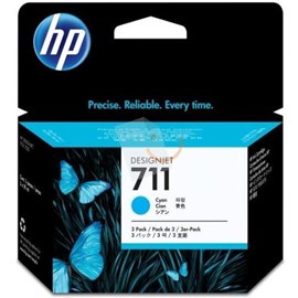 HP 711 CZ134A Mavi Mürekkep Kartuşu 3 Lü Paket T120 T520
