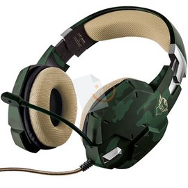 Trust 20865 GXT 322C Mikrofonlu Gaming Kulaklık Yeşil Kamuflaj