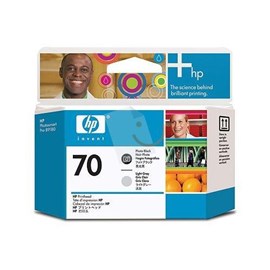 HP C9407A 70 Siyah ve Açık Gri Fotoğraf Baskı Kafası Z2100 Z3100 Z3200