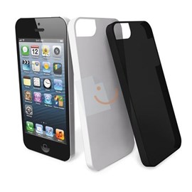 Muvit Ultra Thin 2 Li iPhone 5/5s Kılıfı + Ekran Koruyucu Film (Siyah, Beyaz)