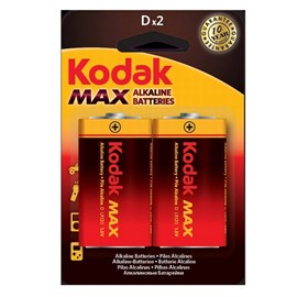 Kodak KD-2-30952843 Max Serisi 2 adet Alkalin Büyük Pil-D