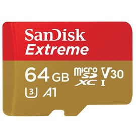 SanDisk SDSQXAF-064G-GN6MA Extreme 64GB microSDXC UHS-I 100MB C10 U3 V30 Bellek Kartı
