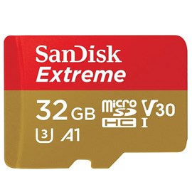 SanDisk SDSQXAF-032G-GN6AA Extreme 32GB microSDHC UHS-I 100MB C10 U3 V30 Bellek Kartı