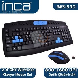 Inca IWS-530 Kablosuz Klavye Mouse Seti 
