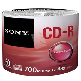 Sony 50CDQ80SB 48x CD-R 700Mb 50 Li Shrink