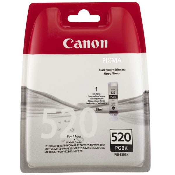 Canon PGI-520BK Siyah 2932B004 Mürekkep Kartuşu MP540 MX870 iP4600