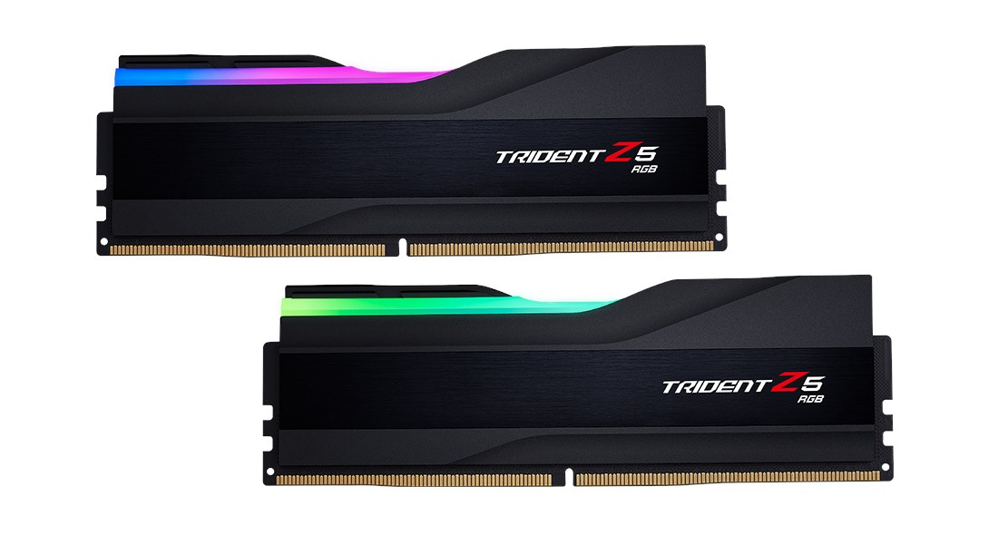 GSKILL F5-5600U4040C16GX2-TZ5RK Trident Z5 RGB Siyah DDR5-5600Mhz CL40 32GB (2X16GB) DUAL (40-40-40-76) 1.2V