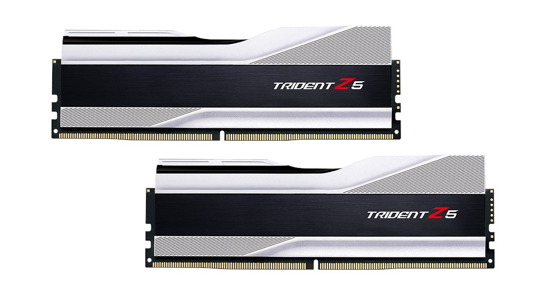 GSKILL F5-6000J4040F16GX2-TZ5S Trident Z5 Silver DDR5-6000Mhz CL40 32GB (2x16GB) DUAL (40-40-40-96) 1.35V