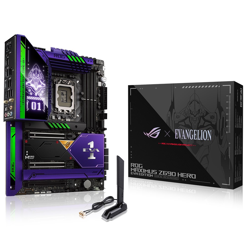 ASUS ROG MAXIMUS Z690 HERO EVA Edition 6400MHz(OC) DDR5 Soket 1700 M.2 USB 3.2 HDMI Thunderbolt ATX Anakart