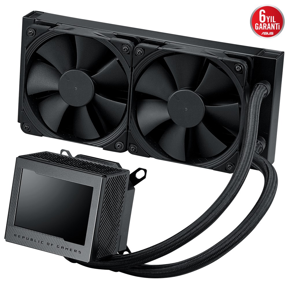 ASUS ROG RYUJIN III 240 OLED 3.5INC LCD 3X NOCTUA IPPC 2000 PWM 120MM*2 RADYATÖR FAN SIVI CPU SOĞUTUCUSU