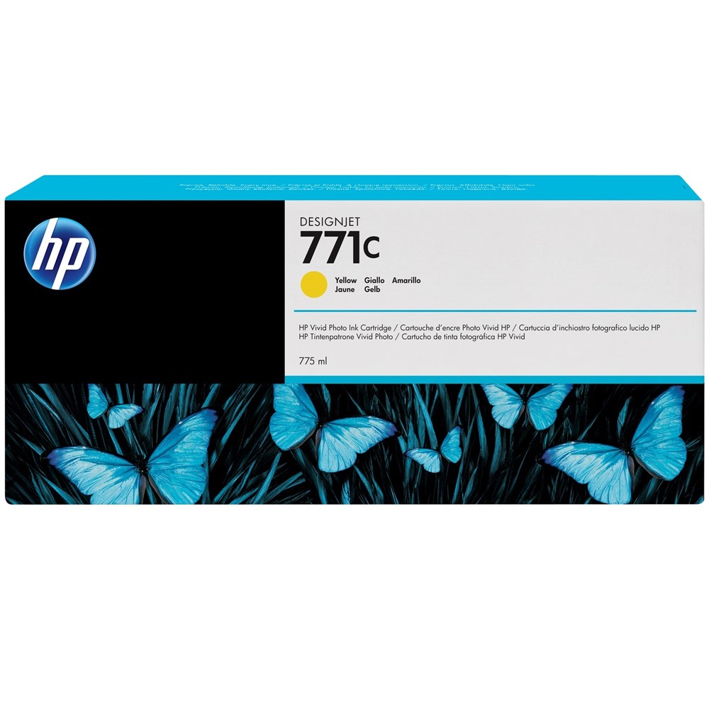 HP B6Y10A 771C 775 ml Sarı DesignJet Mürekkep Kartuşu Z6200