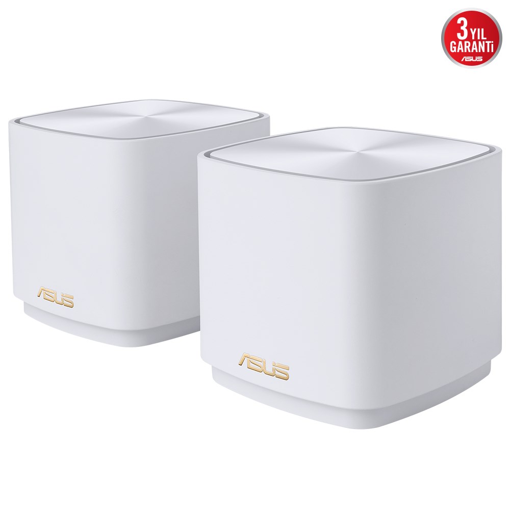 ASUS ZenWiFi XD4 Plus AX1800 WiFi6 Dual-Band Kablosuz Mesh Sistemi (Beyaz, İkili Paket)