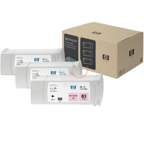 HP 83 C5077A Açık Kırmızı UV Kartuş 3 Lü Paket DesingJet 5000 5000ps 5500 5500ps