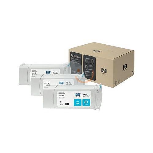 HP C5067A 81 3 Lü 680-ml Mavi Boya Kartuşları Designjet 5000 5000ps 5500 5500ps