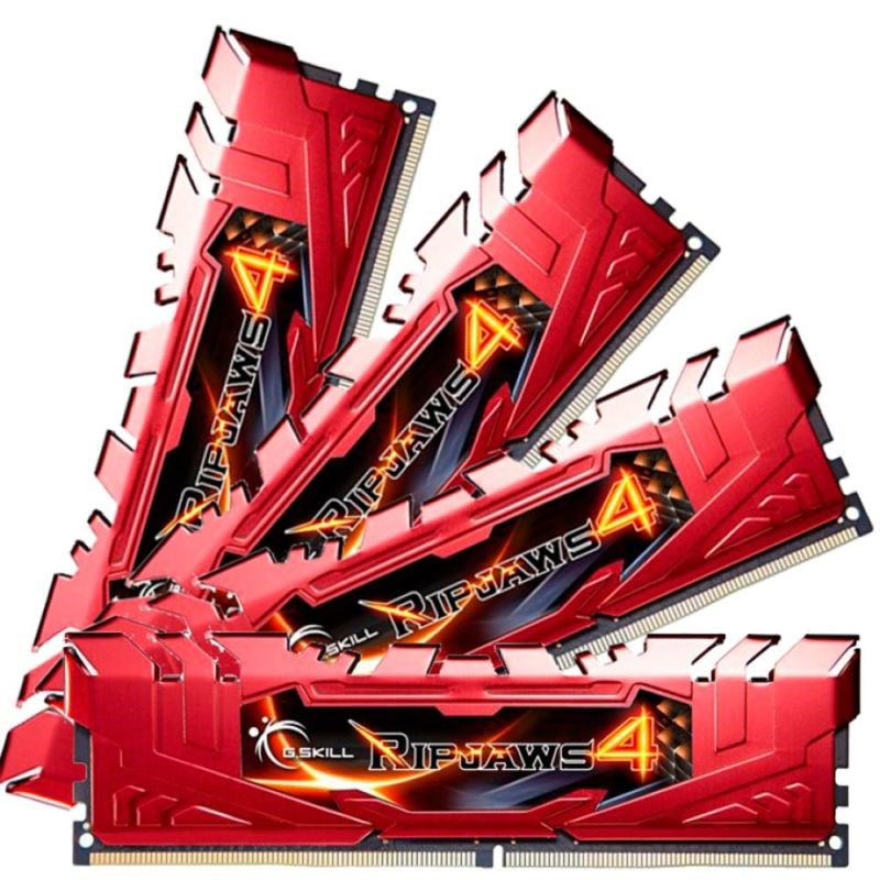 G.SKILL F4-2666C15Q-16GRR Ripjaws4 16GB (4x4GB) DDR4 2666Mhz CL15 Quad Kit