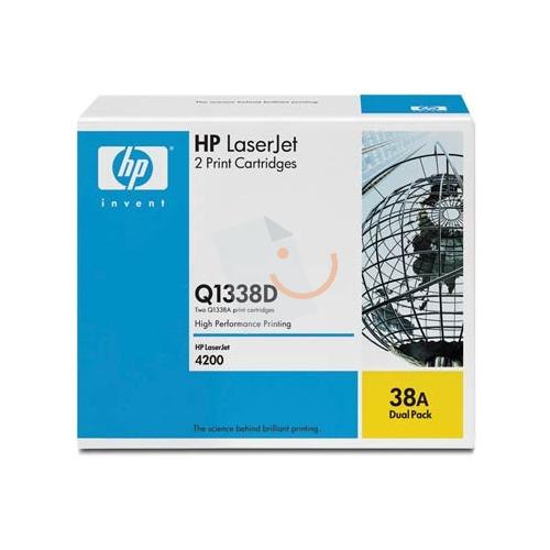 HP 38A Q1338D İkili Paket LaserJet Siyah Toner 4200