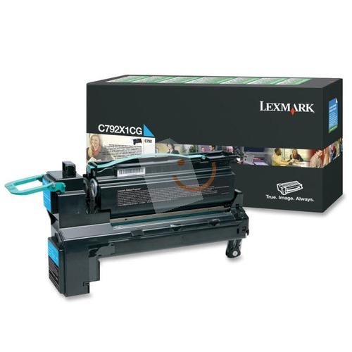 Lexmark C792X1CG Yüksek Kapasite Cyan Mavi Toner C792