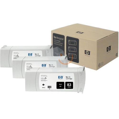 HP 83 C5072A Siyah UV Kartuş 3 Lü Paket DesingJet 5000 5000ps 5500 5500ps