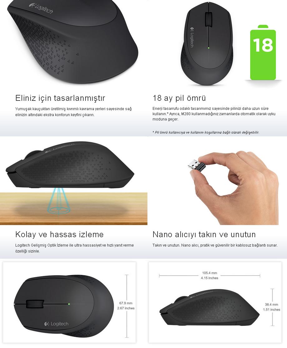 logitech wireless mouse m280