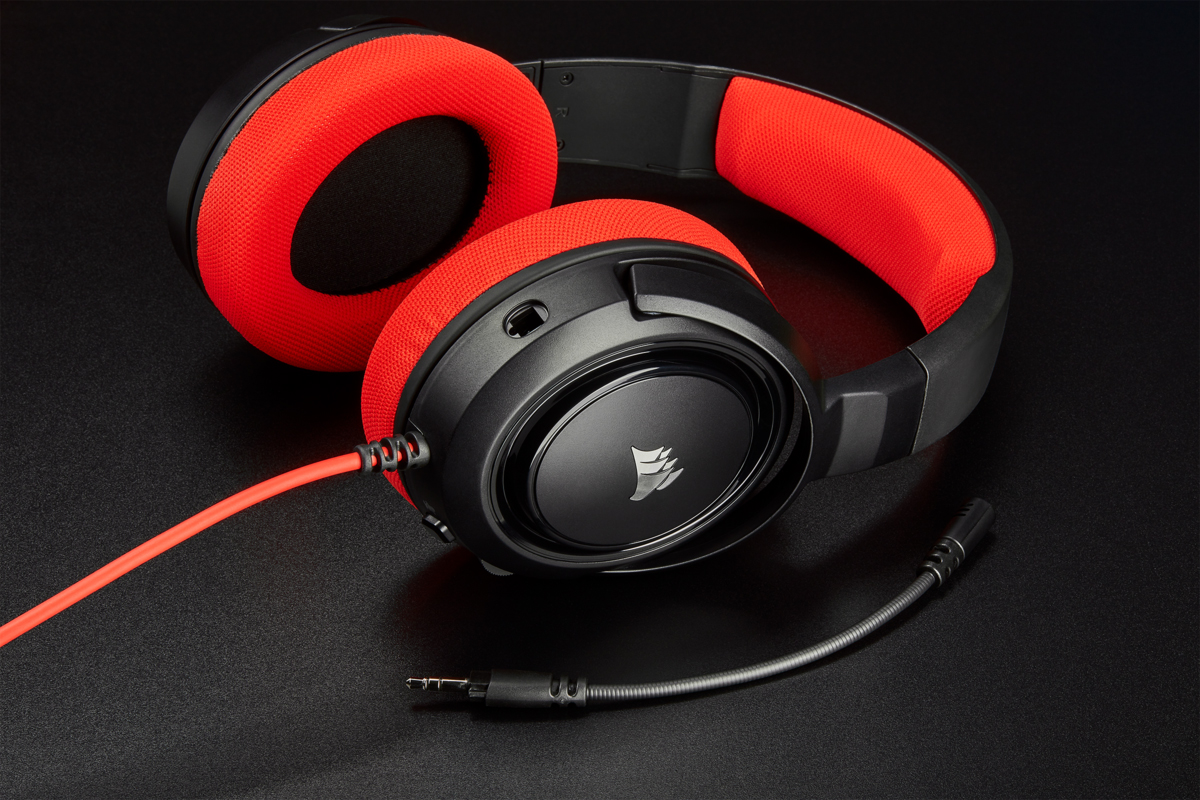 HS35 Stereo Gaming Headset — Red